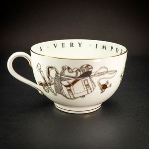 Fishing "To a very important person"  bone china oversized tea cup